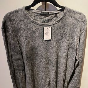 ATM Anthony Thomas Melillo Men’s Large Long Sleeve Raw Edge Henley